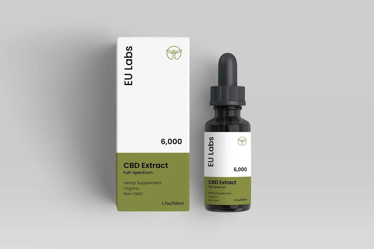 50ml bottle of full-spectrum CBD oil 6000mg in MCT carrier — CBD Oil Melbourne